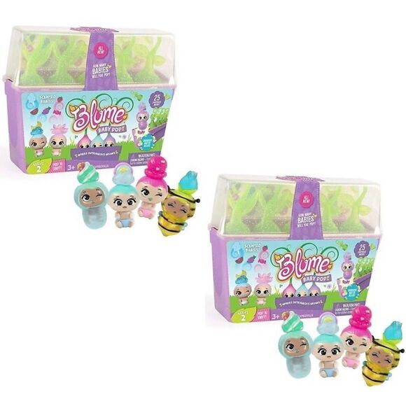 NEW Set of 2 Blume Baby Pop Series 2 POP 'N' SNIFF Scented & Glitterized Babies - Picture 1 of 11